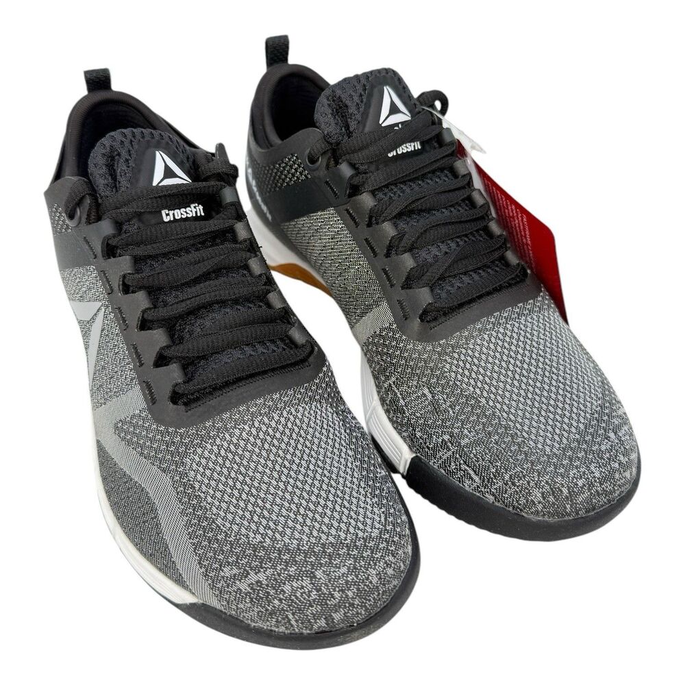 Reebok Women's CROSSFIT Grace Tr Cross Trainer Black/White/Cold Grey 2 Size 5 - Picture 1 of 7